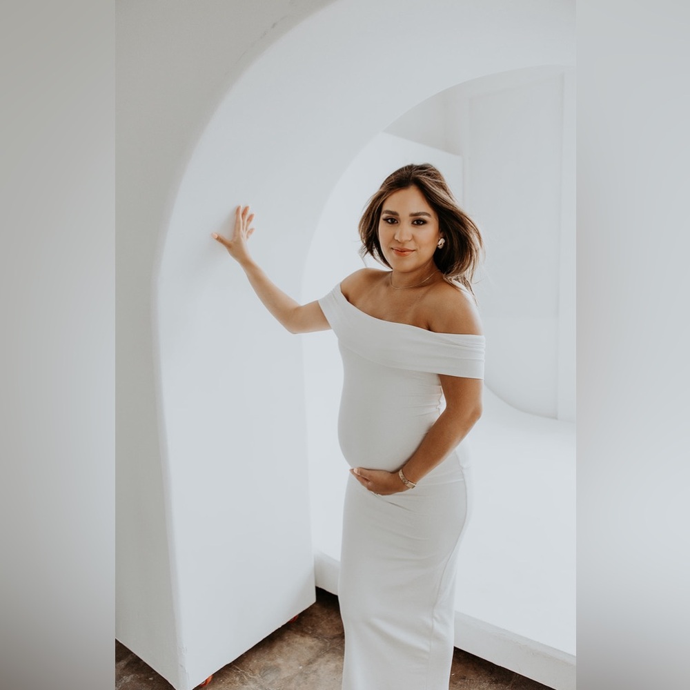 The Bianca Maternity Dress, Ivory